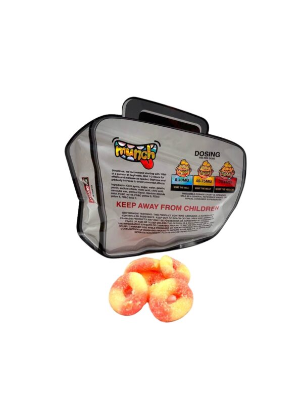 MUNCH SOUR RINGS - Pink Lemonade 3000mg