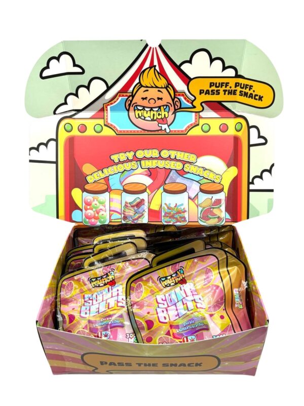 MUNCH SOUR BELTS - Pink Lemonade 3000mg