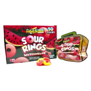 MUNCH SOUR RINGS - Watermelon 3000mg