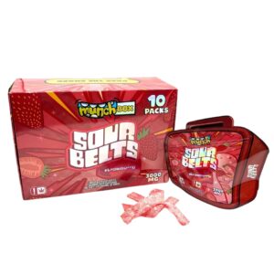 MUNCH SOUR BELTS - Strawberry 3000mg
