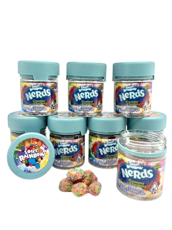 SOUR RAINBOW NERD CLUSTERS 5000MG