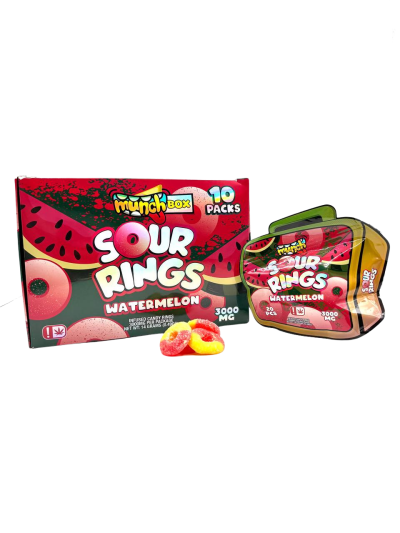 MUNCH SOUR RINGS WATERMELON - 3000MG data-visibility="visible"
